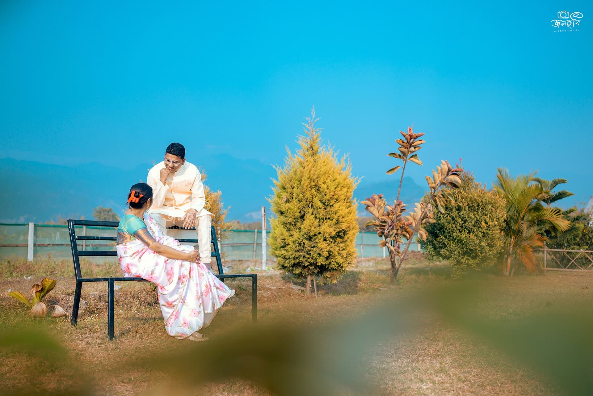 Outdoor Pre-Wedding Photography Session in North Bengal by Jolchobi